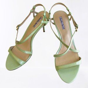 Charles David Strappy Mint Green Open-Toe Sandals - Women's Size 9